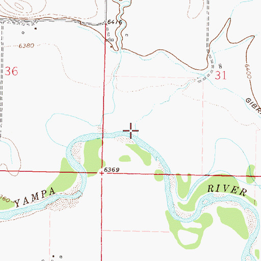 Topographic Map of Goose Creek, CO