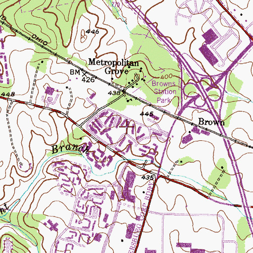 Topographic Map of Orchard Pond, MD