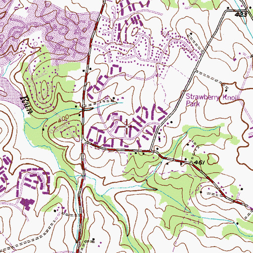 Topographic Map of Quail Valley, MD