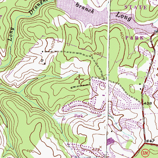 Topographic Map of Quince Orchard Valley, MD