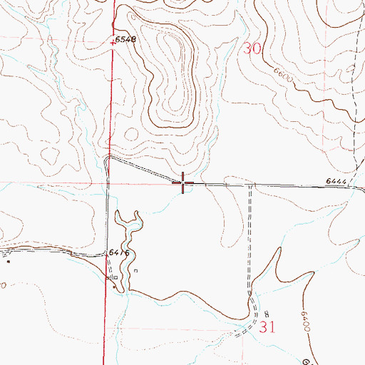 Topographic Map of Mat Gulch, CO