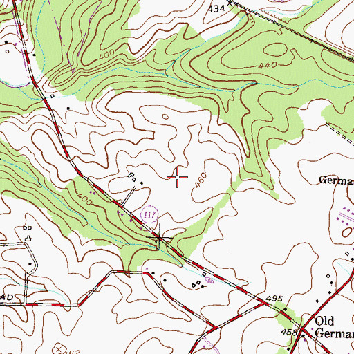 Topographic Map of Ronald McNair Elementary School, MD