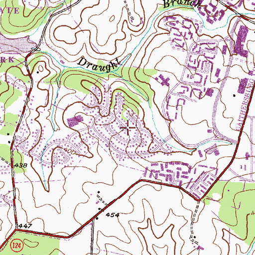 Topographic Map of West Riding, MD
