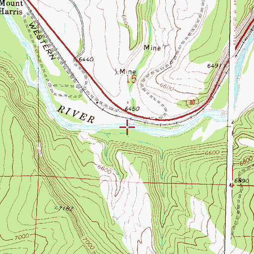 Topographic Map of Wolf Creek, CO