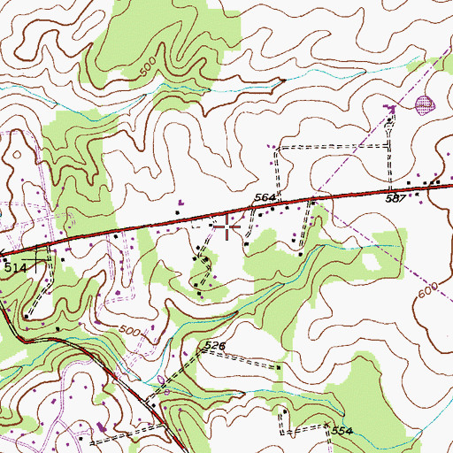 Topographic Map of Brookgrove Schools (historical), MD