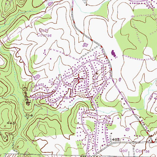 Topographic Map of Brookemanor Estates, MD