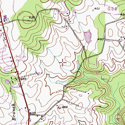 Topographic Map of Captain James E Daly Elementary School, MD