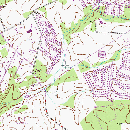 Topographic Map of Cashell Road Park, MD