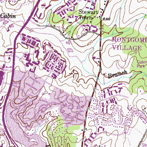 Topographic Map of Centerway Park, MD