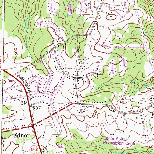 Topographic Map of Cliftonbrook, MD