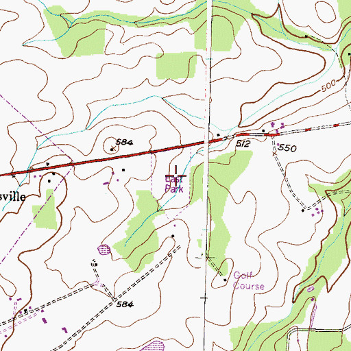 Topographic Map of East Park, MD