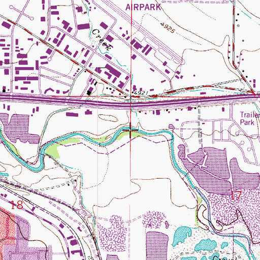 Topographic Map of Dry Creek, CO