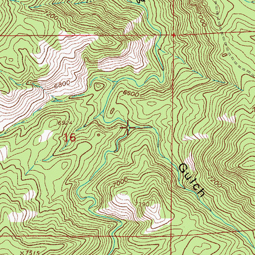Topographic Map of Stove Prairie Gulch, CO