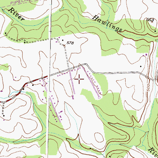 Topographic Map of Griffith Park, MD