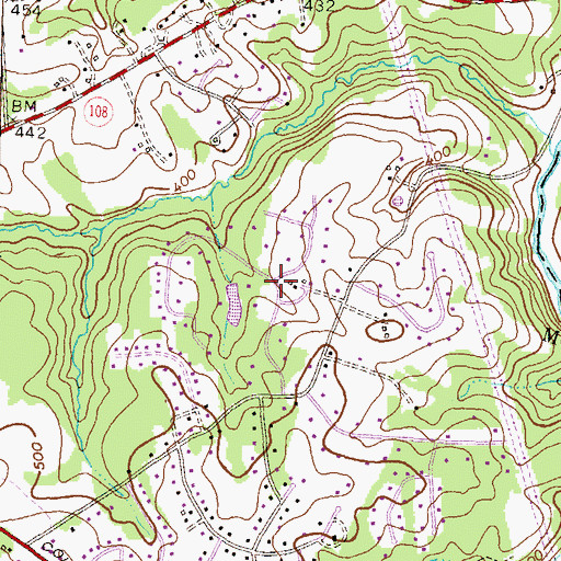 Topographic Map of Ashton Pond, MD