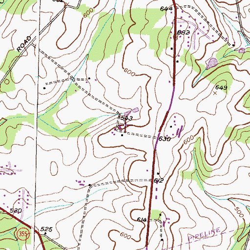 Topographic Map of King Farm, MD