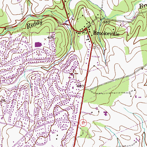 Topographic Map of Longwood Recreation Center, MD