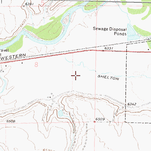 Topographic Map of Dry Creek, CO