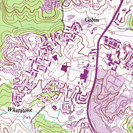 Topographic Map of Montgomery Village Middle School, MD