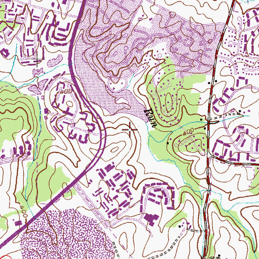 Topographic Map of Nathans Hill, MD