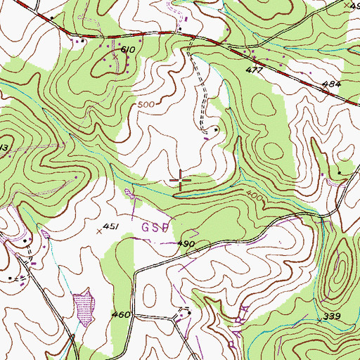 Topographic Map of North Germantown Special Park, MD