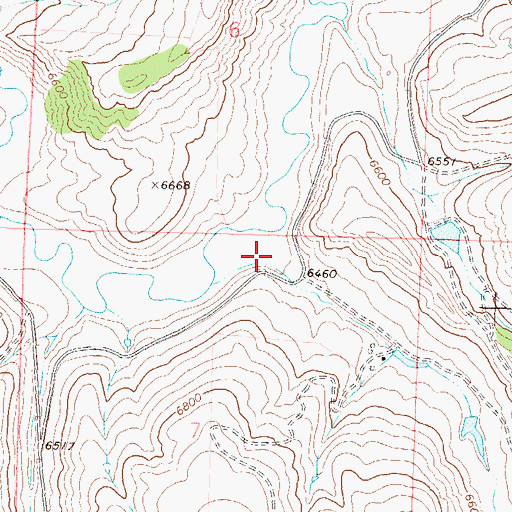 Topographic Map of Buck Gulch, CO