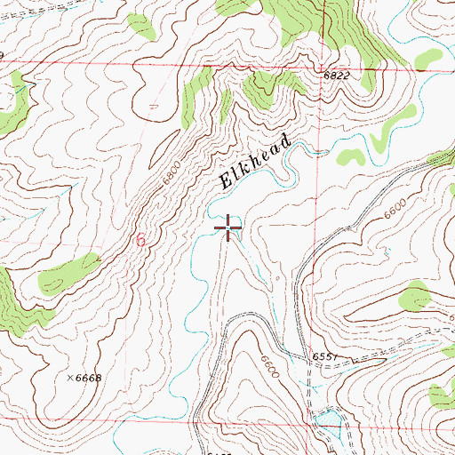 Topographic Map of Jimmy Dunn Gulch, CO