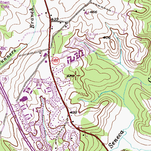 Topographic Map of Plumgar, MD