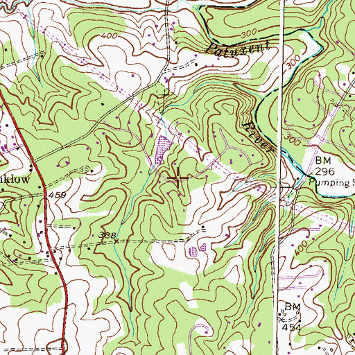Topographic Map of Quail Hill, MD