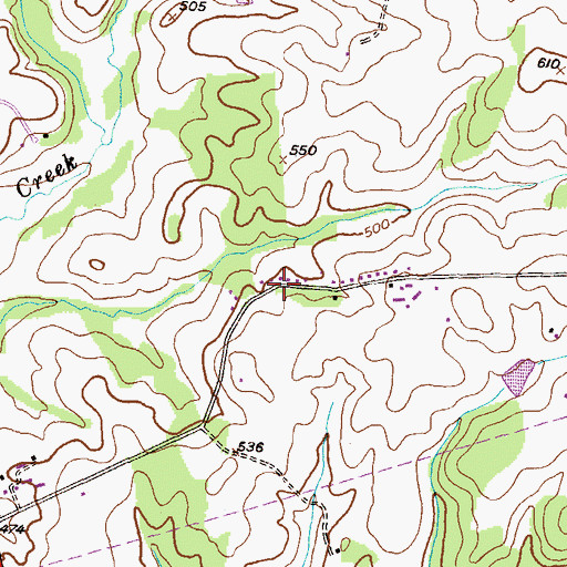 Topographic Map of Rocky Road Park, MD