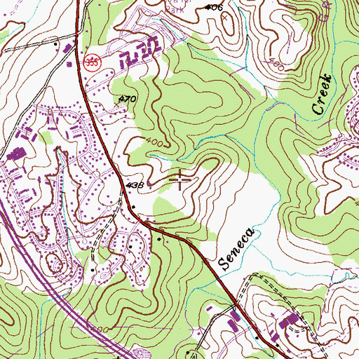 Topographic Map of Seneca Park, MD