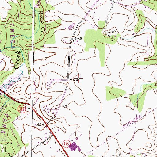 Topographic Map of Sequoyah Elementary School, MD