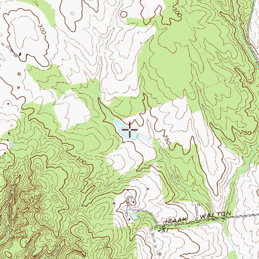 Topographic Map of Walton Pond, MD