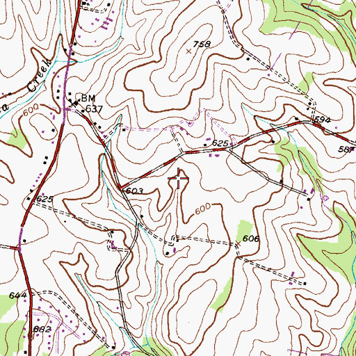 Topographic Map of Watkins Overlook, MD