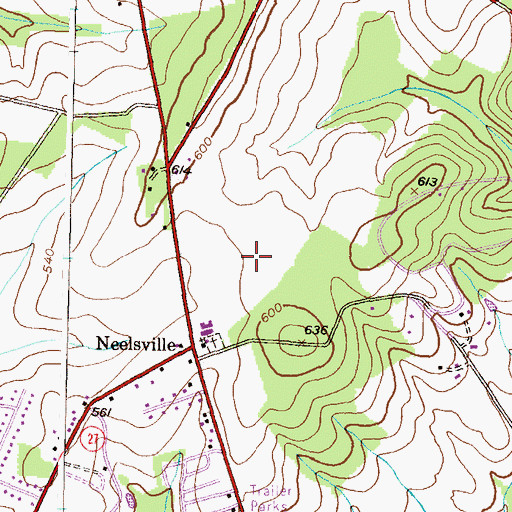 Topographic Map of Wexford, MD