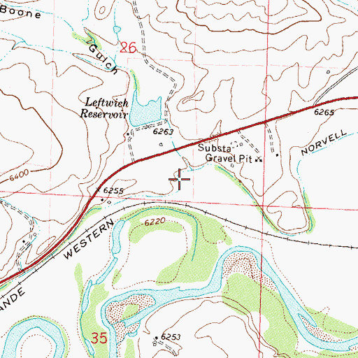 Topographic Map of Boone Gulch, CO