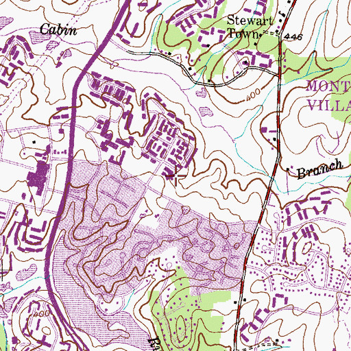 Topographic Map of Whetstone Elementary School, MD
