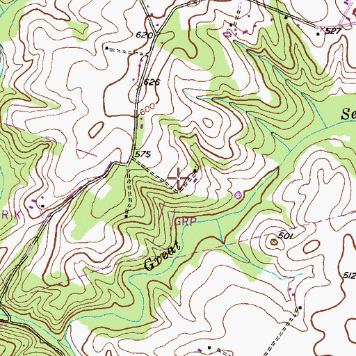 Topographic Map of Wildcat Forest, MD