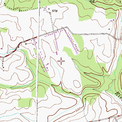 Topographic Map of Willett Estates, MD