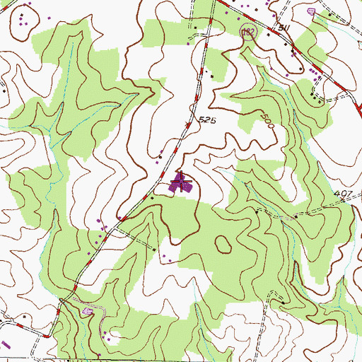 Topographic Map of William H Farquhar Middle School, MD