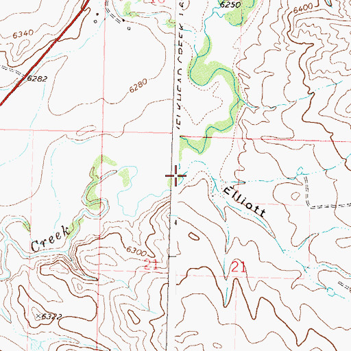 Topographic Map of Elliott Gulch, CO