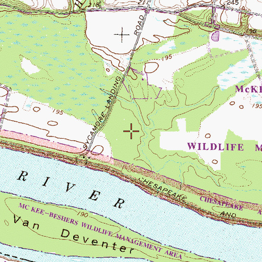 Topographic Map of Brightwells Hunting Quarters, MD