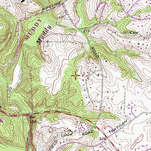 Topographic Map of Esworthy Park, MD
