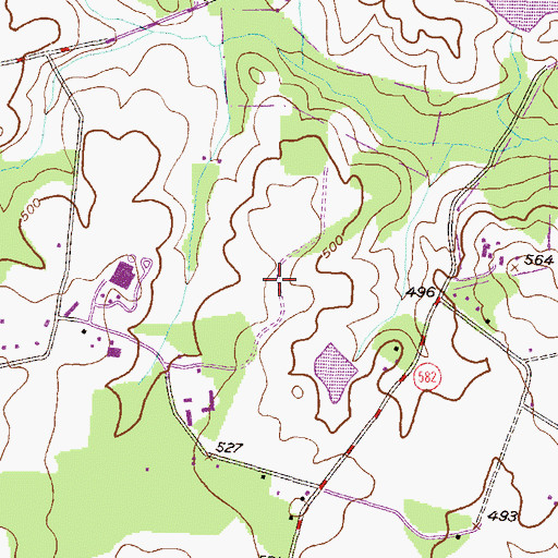 Topographic Map of Fairhill, MD