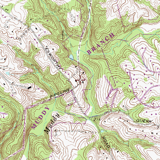 Topographic Map of Haywire Farm, MD