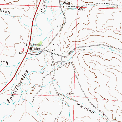 Topographic Map of Wymore Gulch, CO