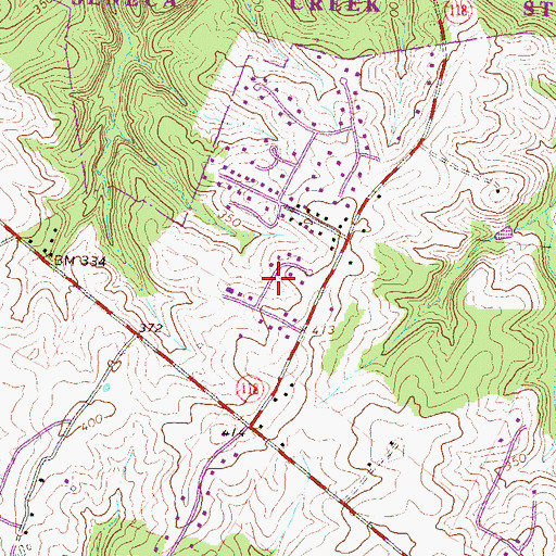 Topographic Map of Pioneer Hills, MD