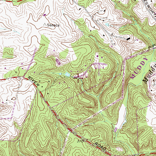 Topographic Map of Riverwood, MD
