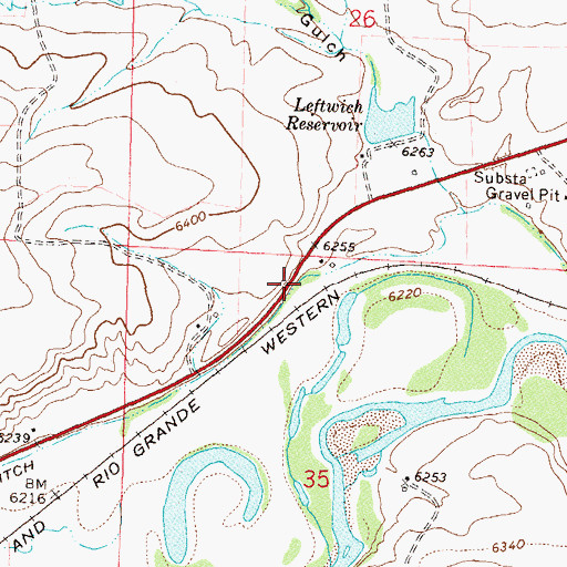 Topographic Map of Norvell Ditch, CO
