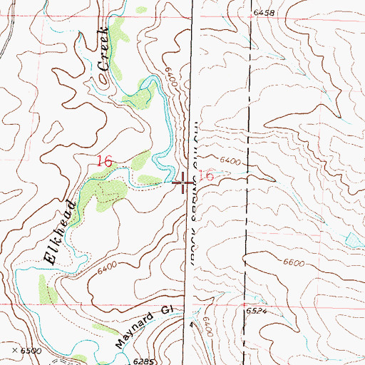Topographic Map of Mud Gulch, CO